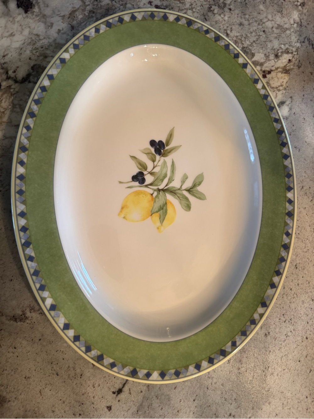 Royal Doulton Carmina oval serving platter.